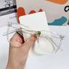 New Unisex Square Glasses for Men Women Pc Frame Glasses Rectangle Plain Glasses Nearsighted Eyewear Glasses -1.0 -2.5 -2.0