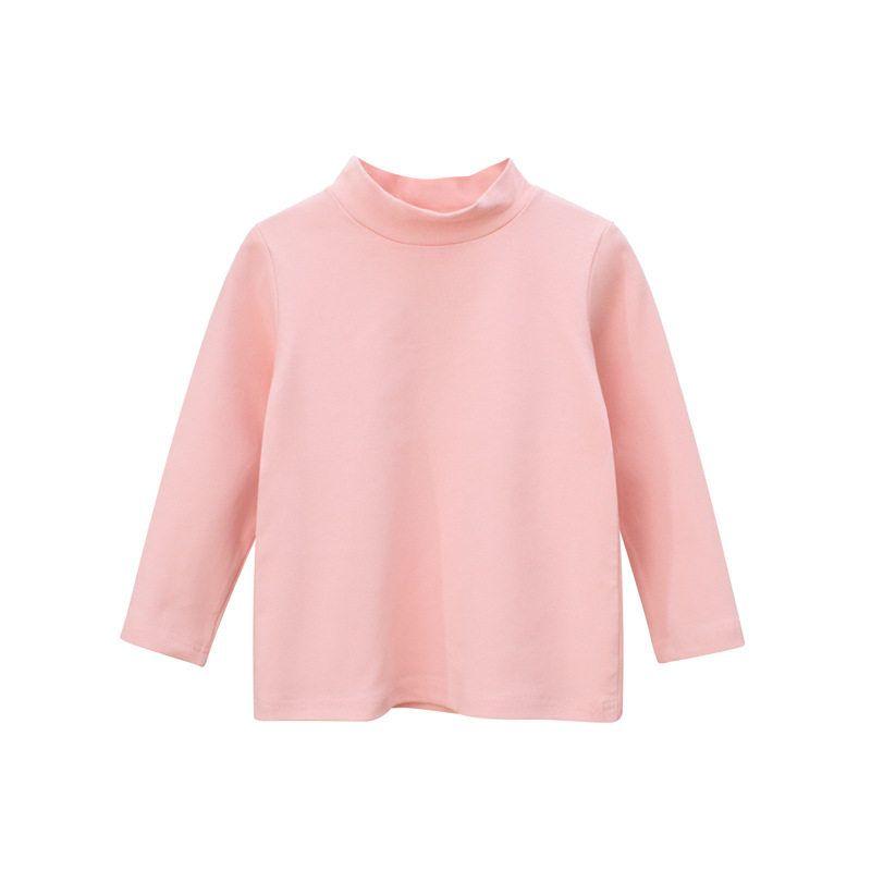 27Kids Baby Long-Sleeved Solid Color Mid-Collar Autumn Clothes Children's Clothing
