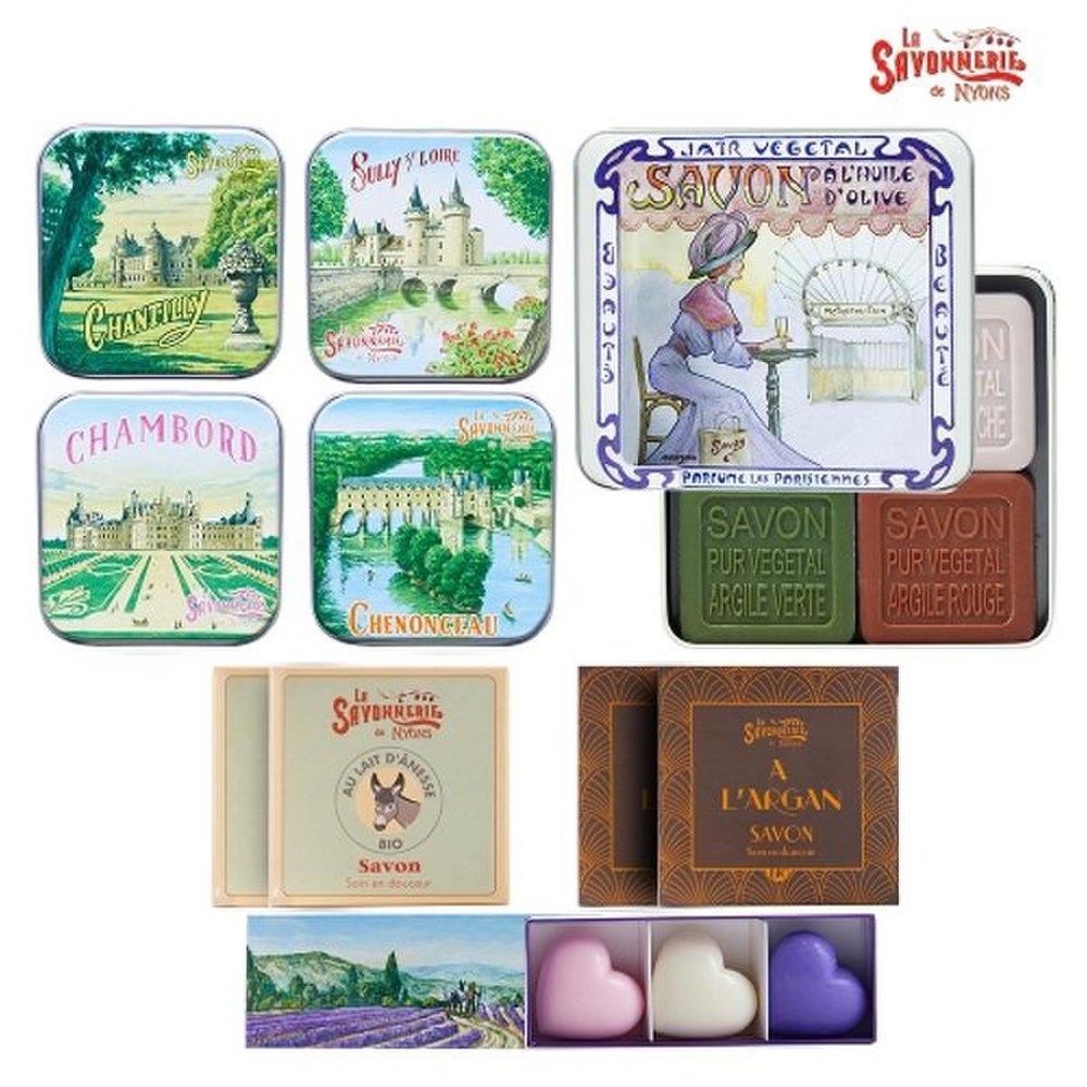 

[Castle] 15 types of French soap (4 tin case soaps + 4 paper soaps + large tin case