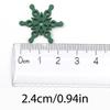 50Pcs 24mm Wooden Snowflake Chips Christmas Mixed Snowflake Scrapbooking DIY Craft Gifts New Year Party Home Decoration Supplies