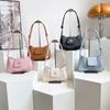Women's bag new armpit crescent bag women's fashion temperament simple and versatile single shoulder crossbody small square bag
