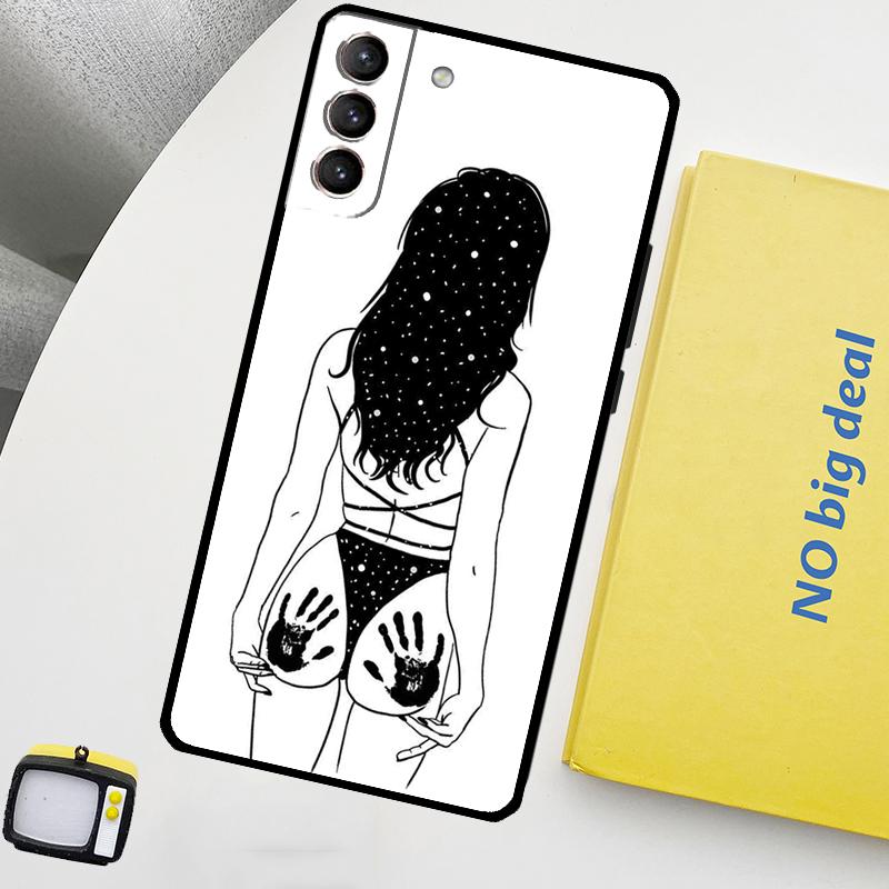 Sexy Nude Women Art Phone Case For Samsung Galaxy S25 Ultra S20 S21 S22 S23 Plus S9 S10 S25 FE S24 Ultra Cover