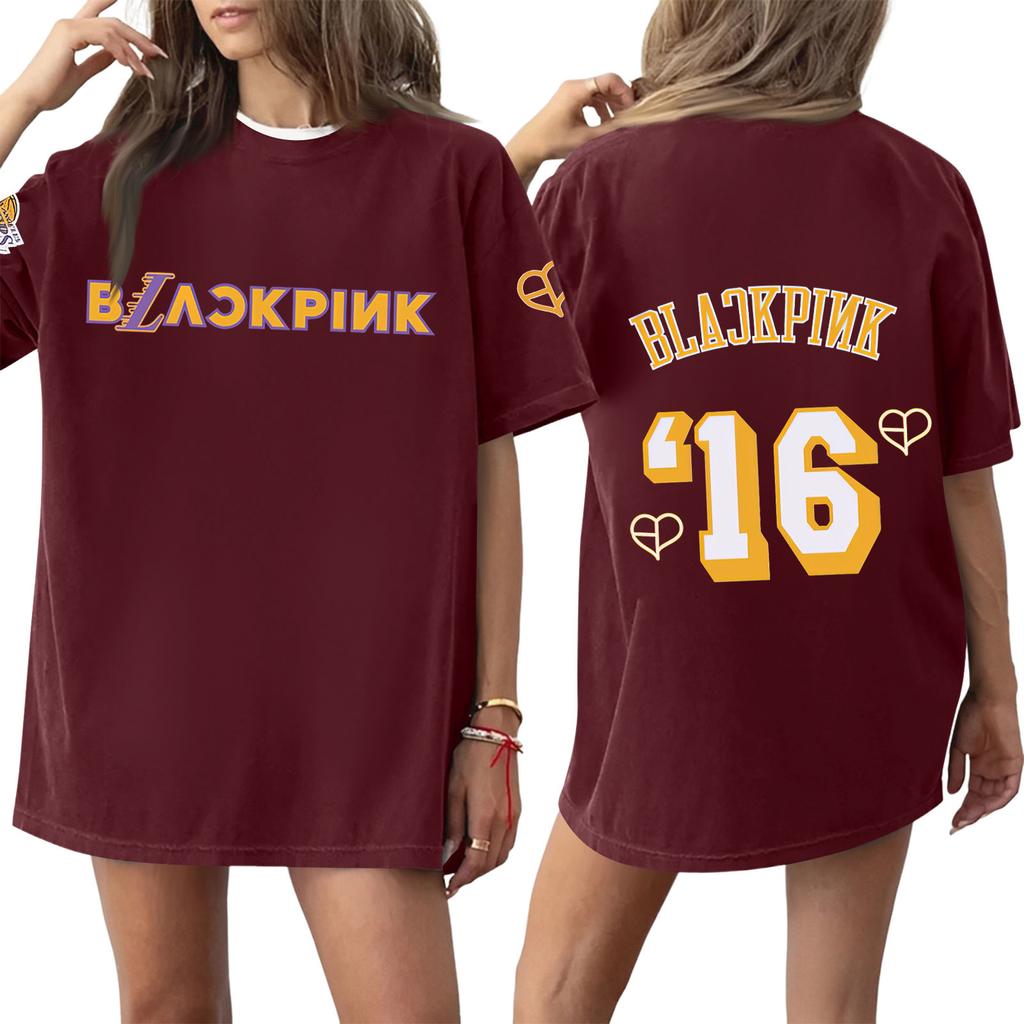 Women's Round Neck Printed Short-sleeved T-shirt Top