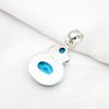 Blue Topaz Pendant Gemstone Jewelry, 925 Solid Sterling Silver Pendant, Handmade Jewelry Birthstone Pendant, Gift For Him