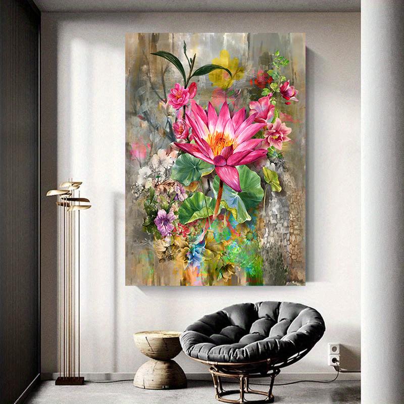 Abstract Art Colorful Flower Canvas Painting Wall Art Spring Tree Floral Posters Prints for Living Room Bedroom Home Decor