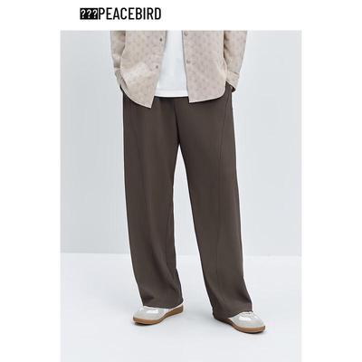 Pantalon Décontracté Droit Texturé pour Homme Peacebird