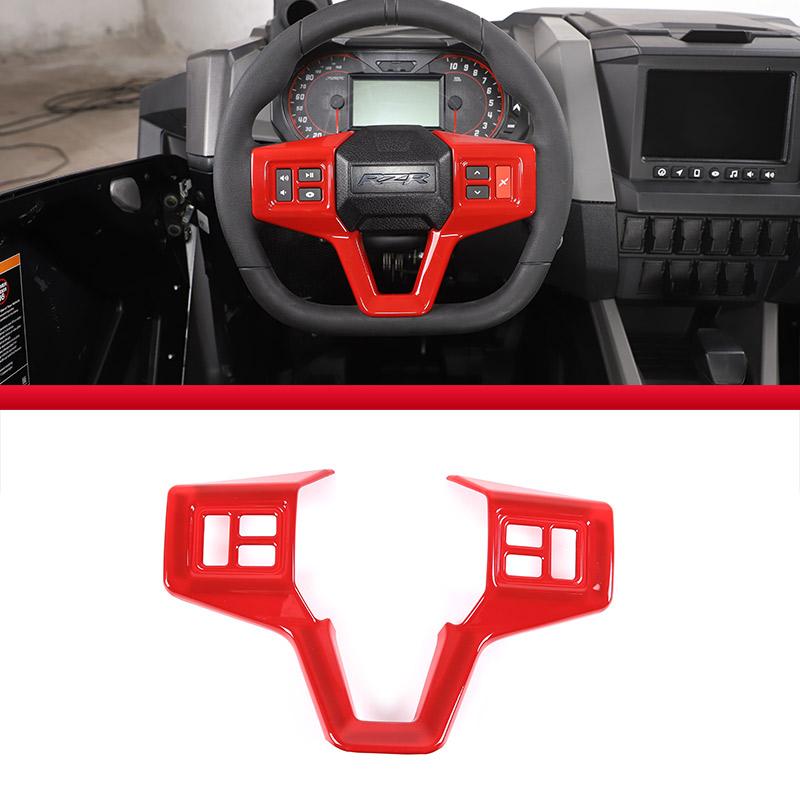 

Для Polaris RZR PRO XP UTV Стайлинг автомобиля ABS серебристый/красный автомобильный руль Панель Обложка Накладка Наклейка автомобиля красный