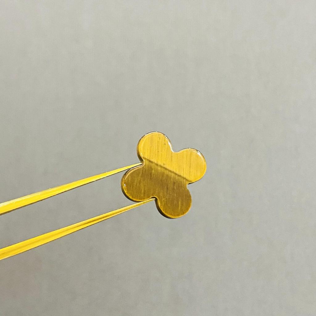 CNC S925 Silver & 18K Gold Four-Leaf Clover Five-Flower Bracelet Necklace, Non-Fading.