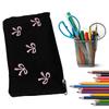 Fashionable Ballet Embroidery Pencil Bag, Multilayered Organizers Portable for Students and Professional Daily Use
