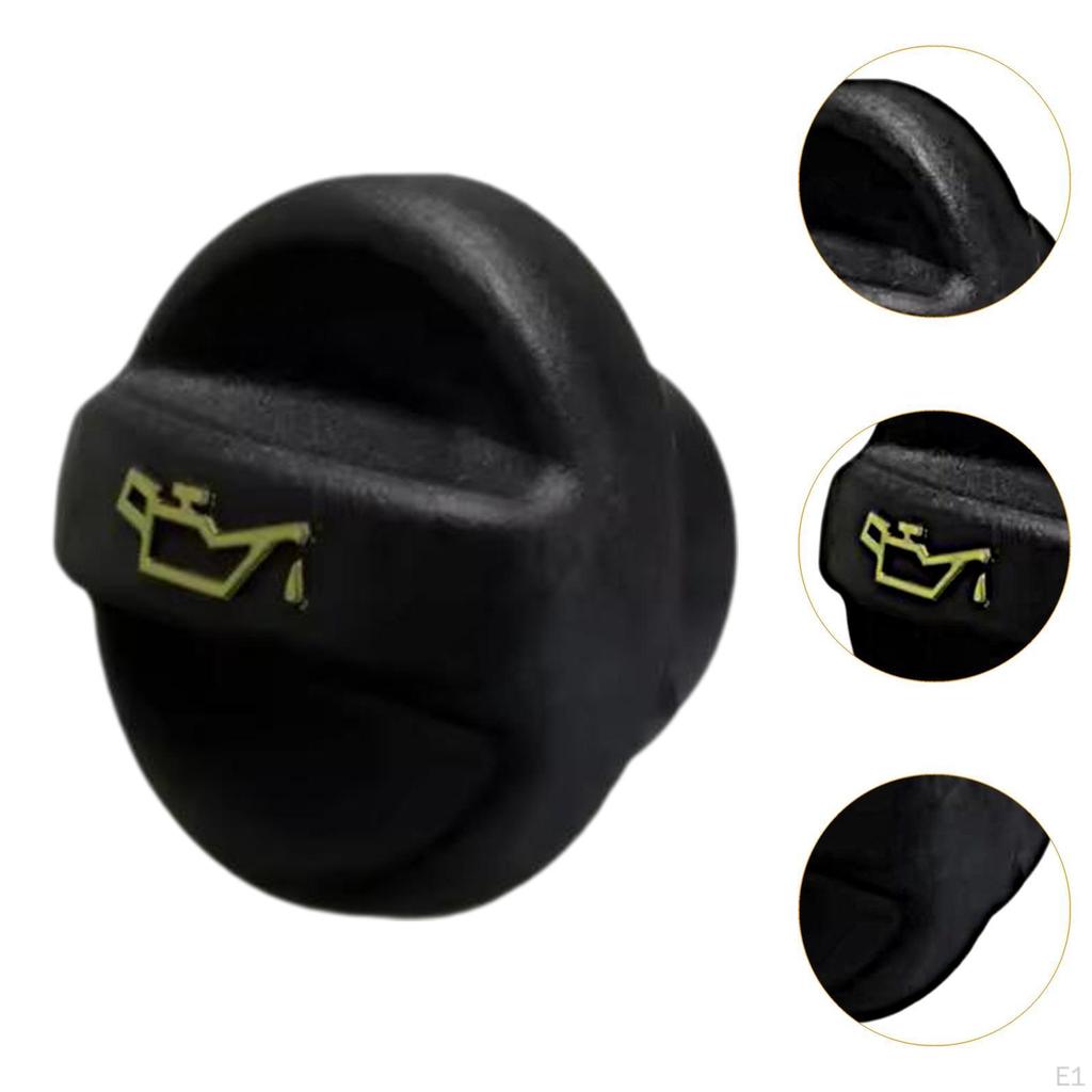 Oil Filler Cap 025856 Sturdy Supplies Easy Installation Black Car Engine Fuel Oils Filter Cover