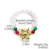 European and American Snowflake Crystal Beaded Christmas Bracelet Set for Women