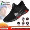 Men's 10KV Breathable Insulated Safety Shoes: Lightweight, Anti-Smash, Anti-Puncture, Comfortable Electrician Footwear.