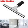Professional Stainless Steel Window Squeegee Wear-resistant Durable Glass Cleaner Practical Rubber Wiper Blade Cleaning Tool