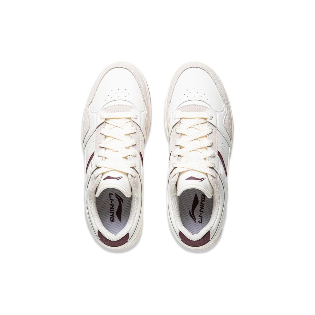 Li Ning Tianji 2.0 Slip Resistant, Abrasion Resistant, Lightweight, Breathable Low top Skateboard Shoes Men's White Red AGCU193-6