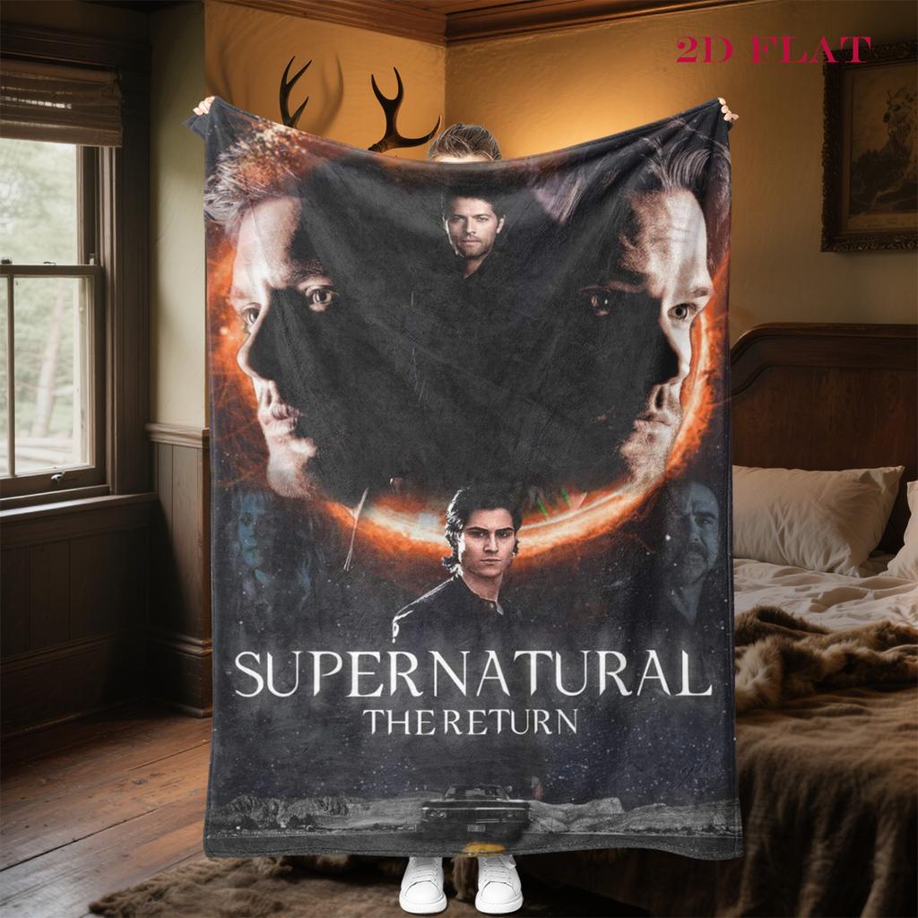 Supernatural Forces blanket Camping trip blanket Digital printing Office rest blanket Air conditioning blanket