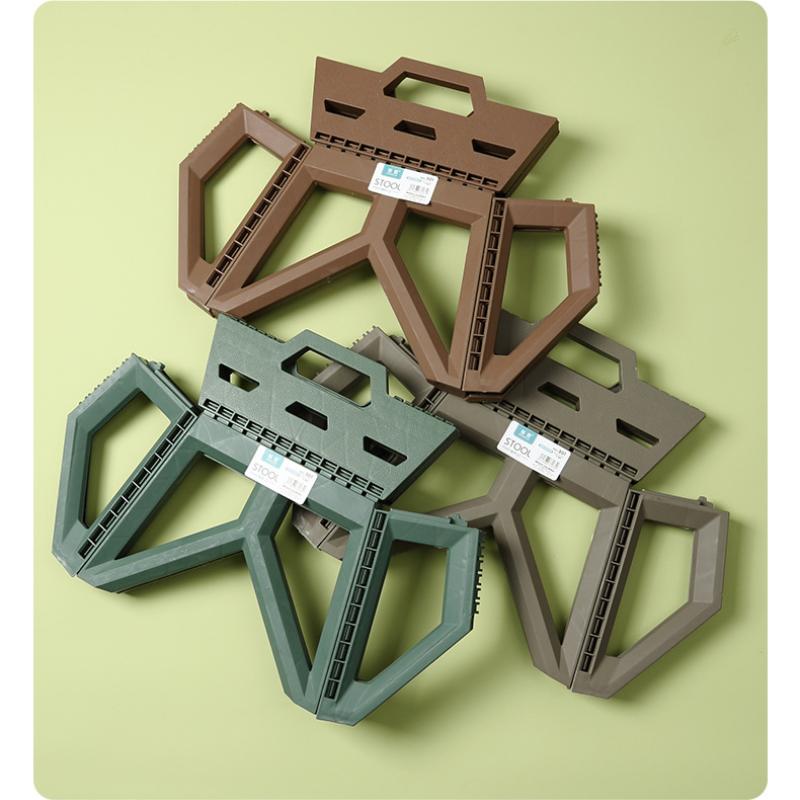 Folding Stool Portable Household Plastic Small Stool Outdoor Fishing Camping Matzah Stool Stall Children Small Bench