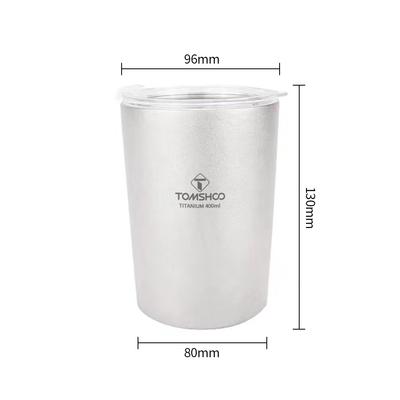 Titanium Cup Lehký Camping Cup Odolný Outdoor Cup Titanium Crystal Milk Tea Cup