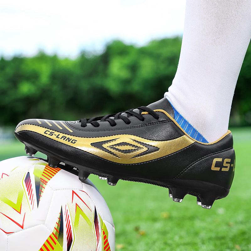 Hot Sale Football Shoes For Men Women Long Spike Soccer Shoes Top Quality Sport Shoes Unisex Game Training Sneakers