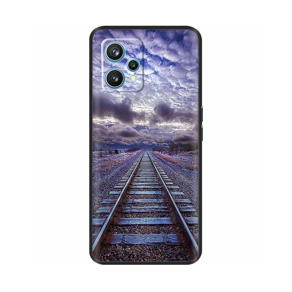 Para Realme 9 Pro Plus Funda Divertida de Silicona Suave Cubierta de Teléfono Para Realme 9 4G Funda Negra Carcasas con Parachoques Resistentes a Golpes Para Realme 9 Pro+