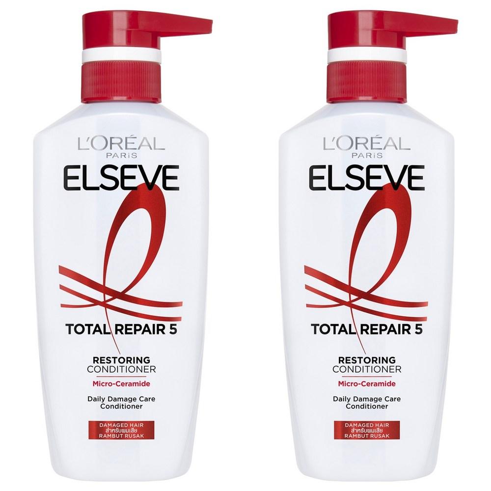 L'Oréal Paris Elvive Total Repair 5 Conditioner Melon Fruity Floral Perfume 375ml 2 Pcs