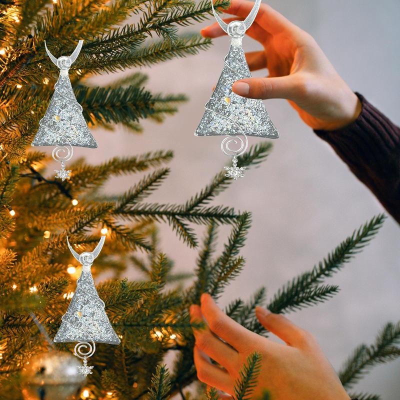 Christmas Tree Shaped Decor Tree-Shaped Christmas Decor Decorative Pendant Christmas Tree Ornaments For Holiday Cheer Christmas