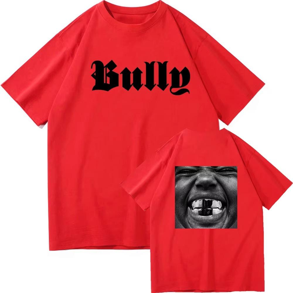 Ye BULLY Herren T-Shirt Retro 2025 Mode Herrenbekleidung Harajuku Vintage Unisex Hochwertige Baumwollkleidung T-Shirt Atmungsaktives Top L