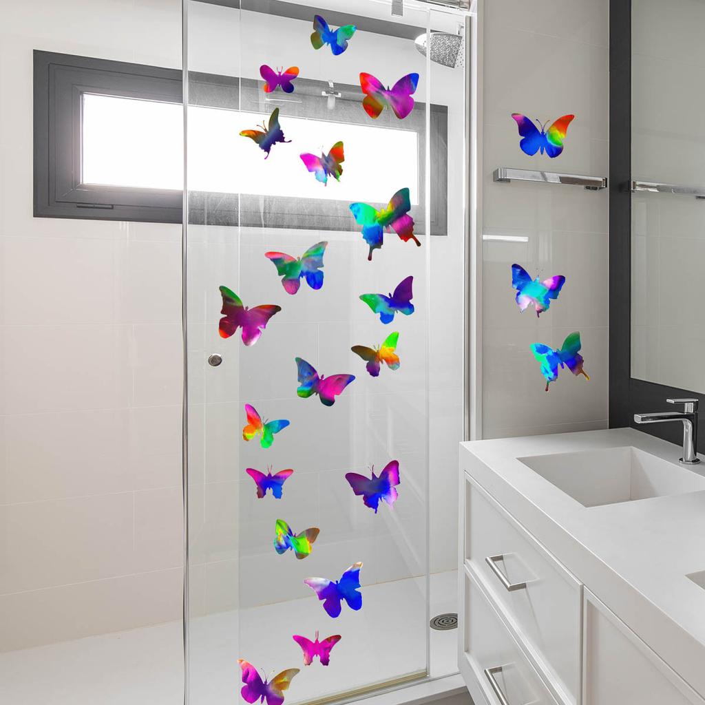 Ls13539 Laser Bunter Tier Schmetterling Wandaufkleber, Verschiedene Blickwinkel, Verschiedene Muster Und Farben