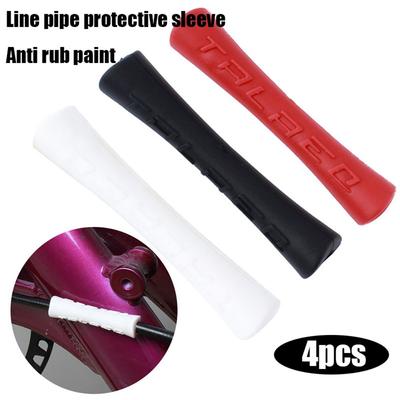 Ultralight Three Colors Rubber Line Pipe Sleeve Anti Scratch Bicycle Cable Protector Shift Brake