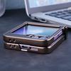 For Samsung Galaxy Z Flip 7 6 5 4 3 Electroplated Carbon Fiber Magnetic Anti-Fingerprint Drop Resistant Folding Phone Case