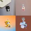 1Pc 2D Cute Cat Dog Shamrock Mobile Phone Dust Plug Pendant Anti-Dust Type-C Charging Port Plug Hanging Decor