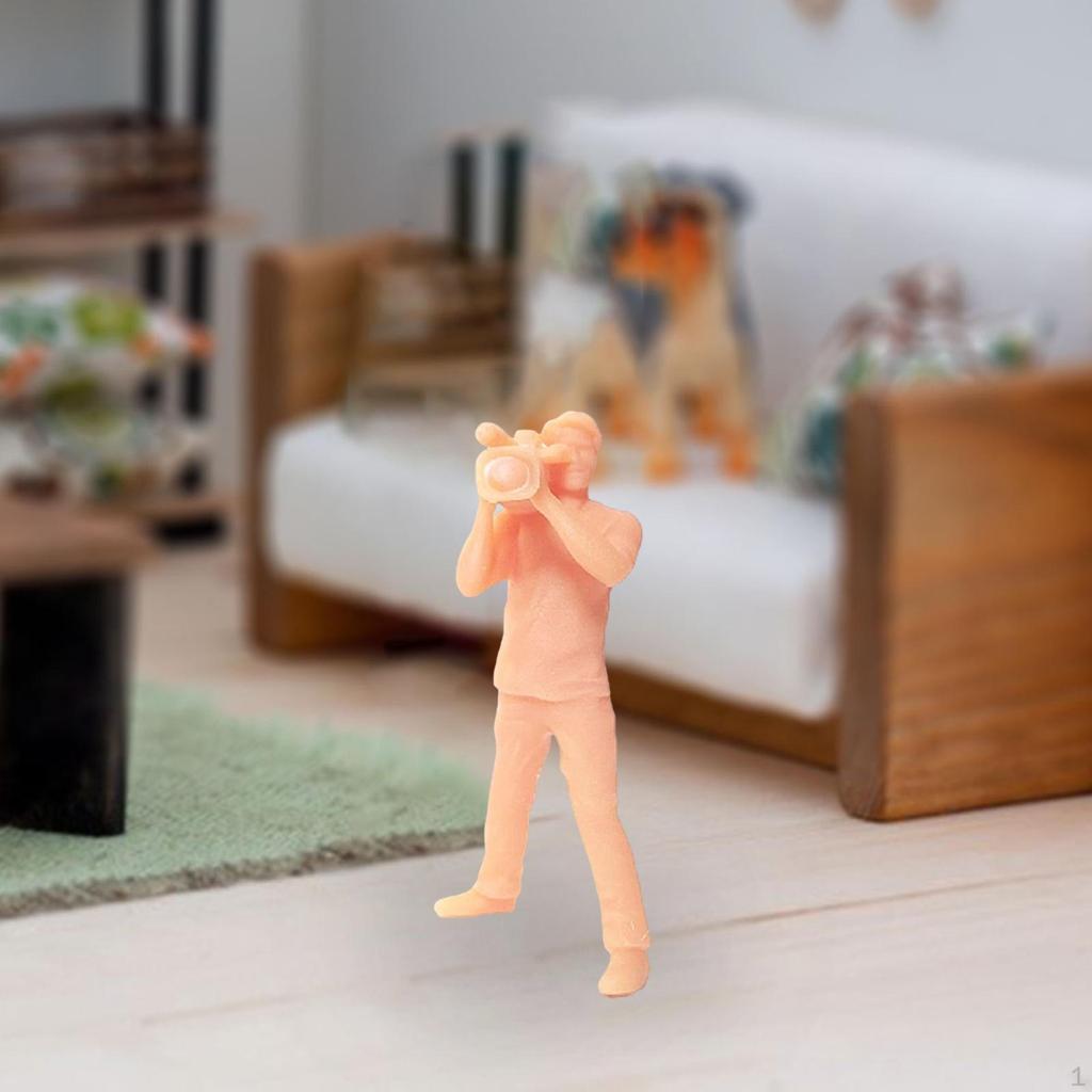 1/64 Figures Realistic Mini People Model Unpainted for Train