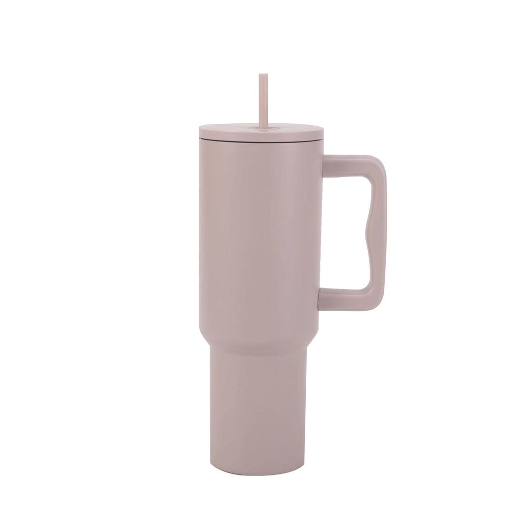 40OZ Ice King Cup Stainless Steel Insulated Cup Outdoor Portable Straw Handle Cup Beautiful and Durable