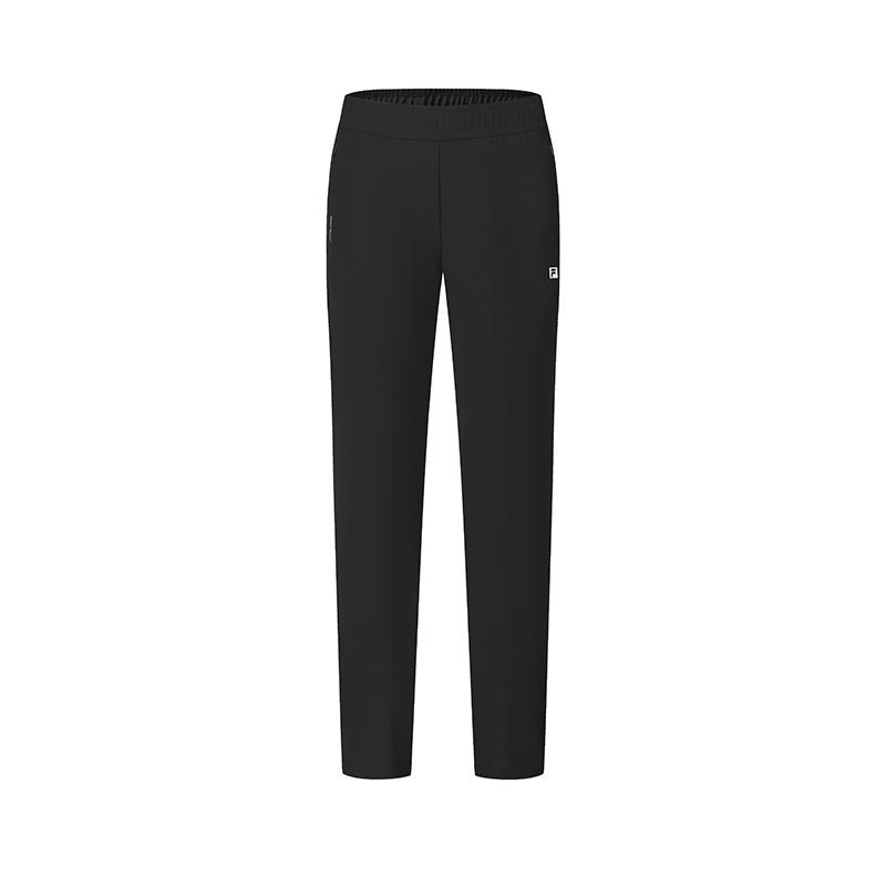 

FILA Simple Versatile Comfortable Knitted Casual Pants Women bottoms Deep-Black A11W511613FBK S