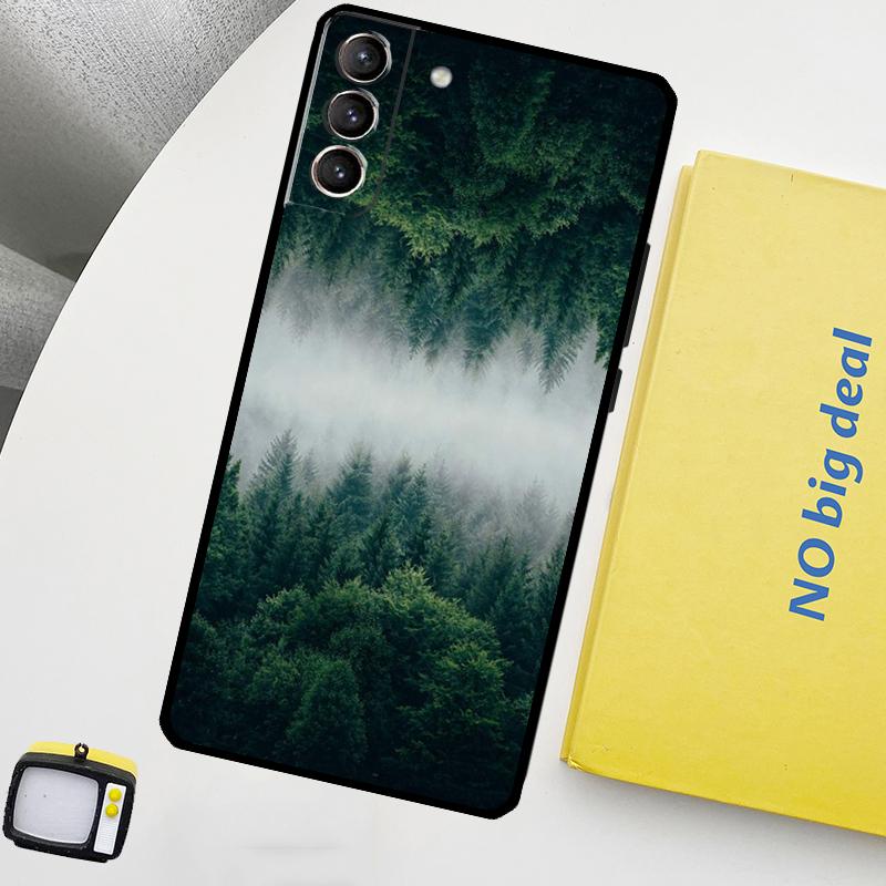 Beautiful Mountain Forest Nature Phone Case For Samsung Galaxy S24 Ultra S20 S21 S22 S23 Plus S9 S10 S24 FE S25 Ultra Cover