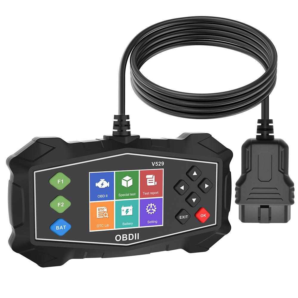 Code Reader Car OBD2 Diagnostic Tools V529 Fault Code Clear Check Engine System Clear/Erase Codes Battery Tester