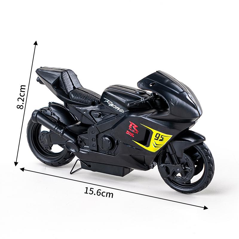 Father s Day Motorcycle Cake Topper: Alloy Slide Monster Model for Male Birthday Gift