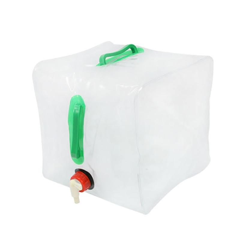 Folding Water Bucket With Faucets Portable Outdoor Water Bag Folding Water Container for Camping Hiking Picnics