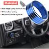 1× Blue Headlights Switch Button Knob Cover for Dodge RAM 2018-2025 Aluminum Alloy Ring Trim Decoration Accessories