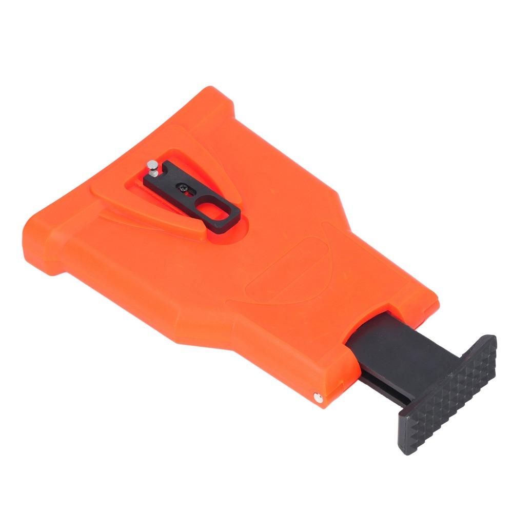 Plastic Chainsaw Sharpening Tool Orange Chain Saw Teeth Sharpener Portable Grinding Stone