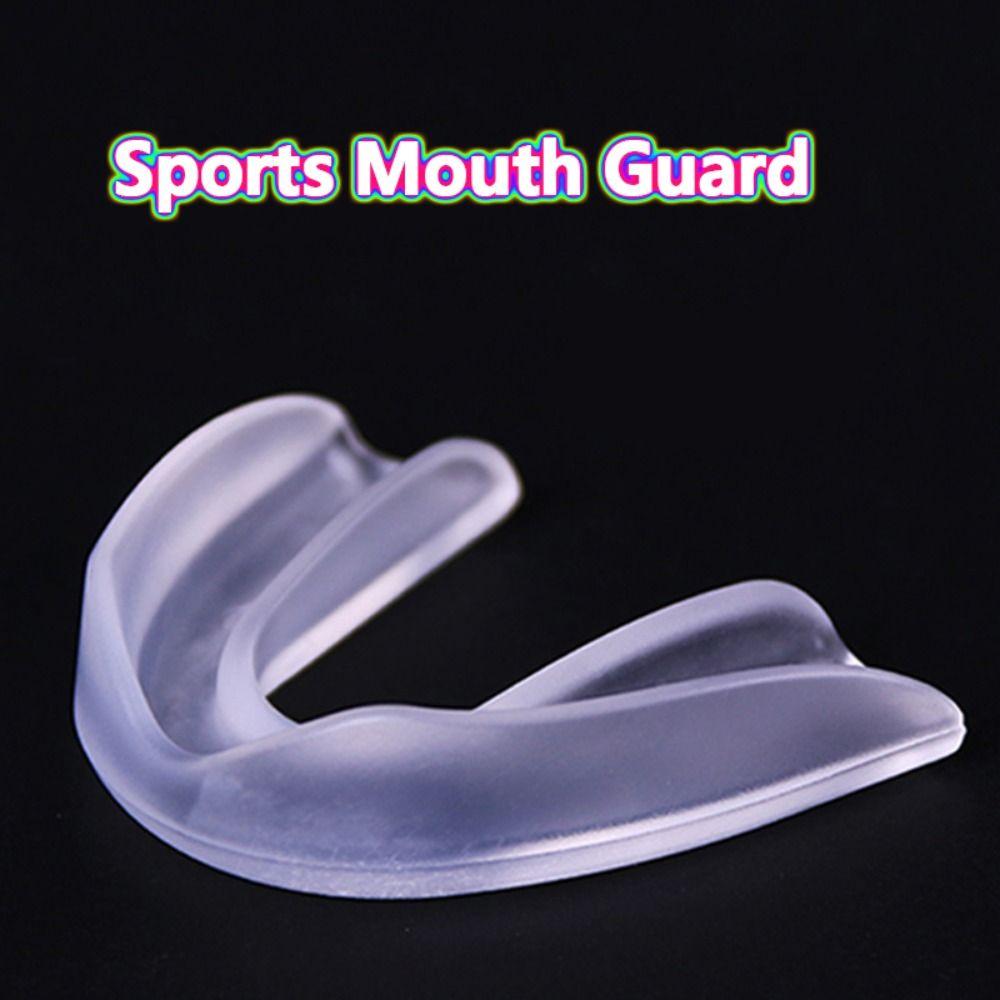 Tooth Brace Protection Sports Mouth Guard With Plastic Case Box Adults Mouthguard Teeth Protector