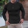 Autumn Men's Long-sleeved T-shirt Anti-stripe Loose Lapel Long-sleeved Polo Shirt Men's Tops