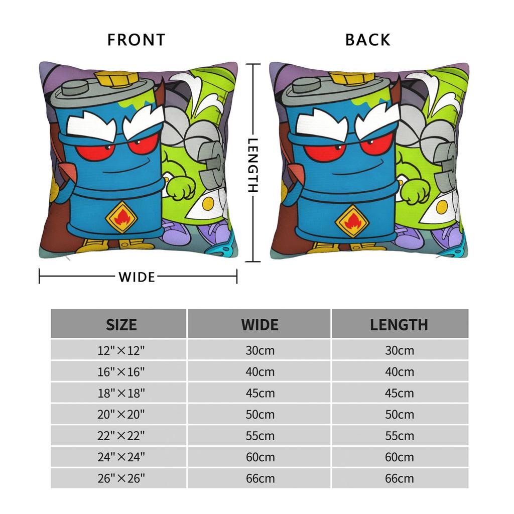 Lustiges Spiel Superthings Kissenbezug Design Kissenhülle Retro Trendiger Kissenbezug Für Sofa Heimdekoration