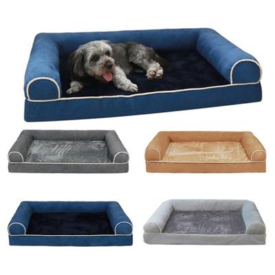 Orthopedic Dog Bed Large Washable Dog Sofa Bed Soft Bolster Dog Nest