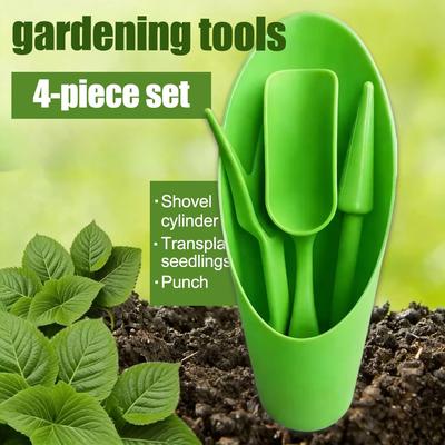 4-teiliges Set zufälliger Farbe Sukkulentenwerkzeuge, Verdicktes Kunststoffmaterial, Gartenlandschaftswerkzeuge, Pflanzwerkzeuge, Topfpflanzenwerkzeuge, Gartenarbeit