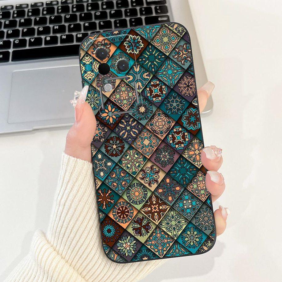 Für Vivo V30 V2318 Hülle V30 Pro V2319 Cover Beliebte Blumen Schleife Weiche Flüssigsilikon Handyhüllen Für Vivo S18 Pro V 30 Fundas