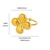 Stainless Steel Gold-plated Geometric Star Flower Ring High-end Sense Niche Ring Titanium Steel Hand Jewelry Women