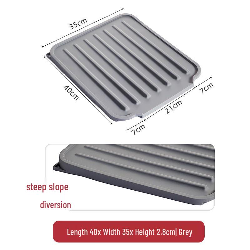 Silicone Multi-functional Kitchen Mat: Sink Splash Guard & Heat-Insulating Draining Mat
