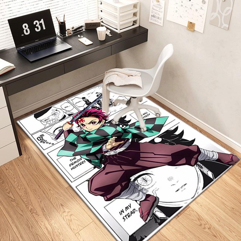 Japanese manga artist Koyoharu Gotouge's Demon Slayer carpets, home decor, non-slip door mats, hallway seat mats, outdoor picnic mats, rugs H7