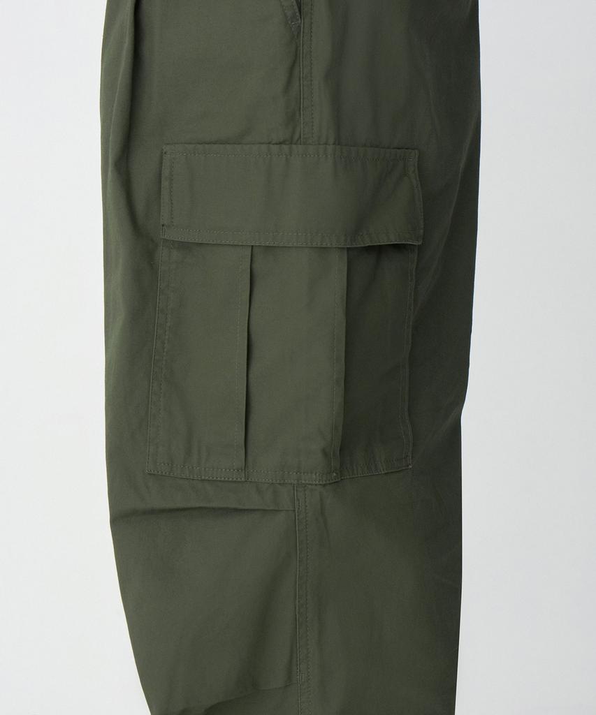 Musinsa Standard Cotton Parachute Elastic Cargo Pants [Khaki]