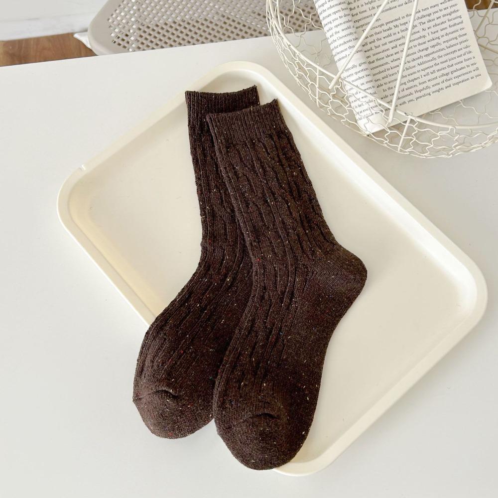 Comfortable Warm Winter Socks Thick Crew Socks Trendy Women's Wool Socks Autumn Season